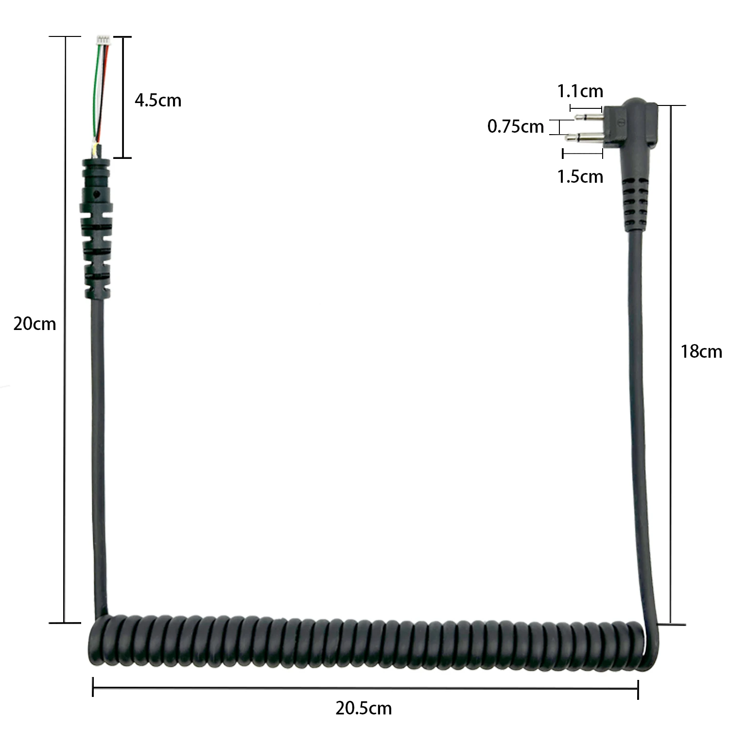 Microphone Radio Cable Compatible withCP200 CLS1110 CLS1410 CLS1413 Speaker Radio