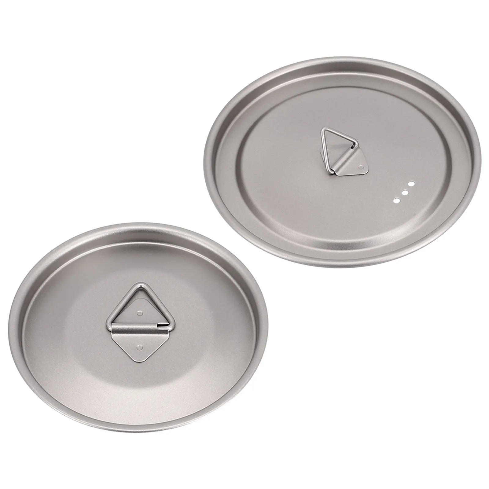 Titanium Cup Lid Camping Pot Lid Gray Mug Lid Lightweight Lid 80/95/120mm Cooking Supplies For Cup Mug Pot Kettle 2