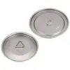 Titanium Cup Lid Camping Pot Lid Gray Mug Lid Lightweight Lid 80/95/120mm Cooking Supplies For Cup Mug Pot Kettle 2