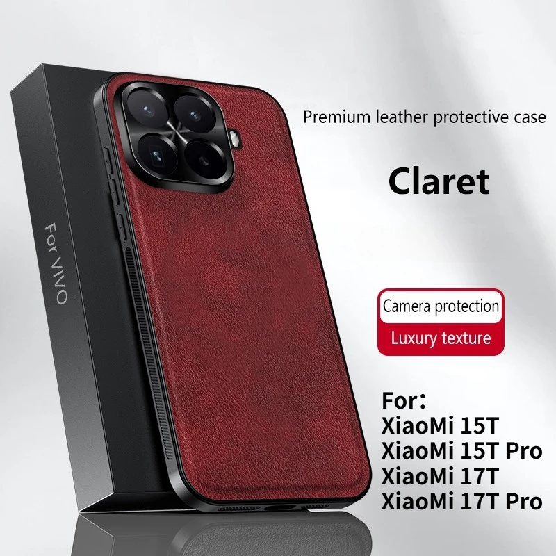 Premium Luxury Leather Anti-Drop Case - Shockproof Bumper Cover
