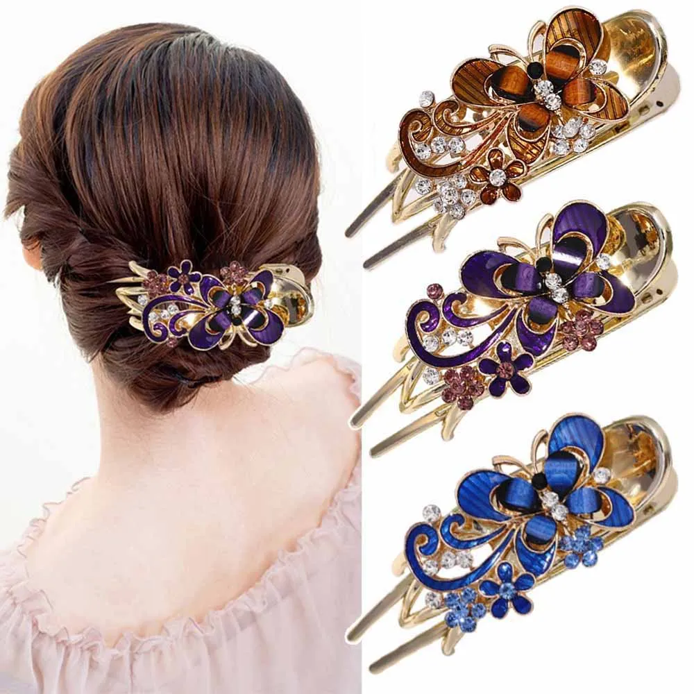 

Butterfly Hair Claw For Women Girls Fashion Nonslip Barrette Hairpin Clip High End Headpiece Hair Accessories Headdress 2024 New