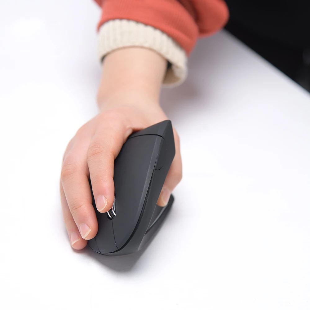 Wireless Vertical Mouse Gaming Mouse USB Computer Mice Ergonomic Desktop Upright Mouse 1600 DPI for PC Laptop Office Home