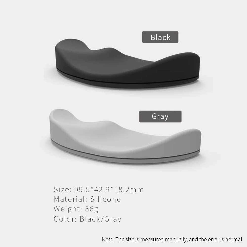Almofada de Silicone Mão Esquerda para Logitech mx Master 3s Protetor de Pulso Suporte Palmar Pad - Imagem 2