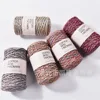 200g Mixed Color Pure Cotton Yarn,130m Round Stranded Hollow Cotton Wool,DIY Scarf Carpet Crochet Thread, High-end Knitting Yarn 2
