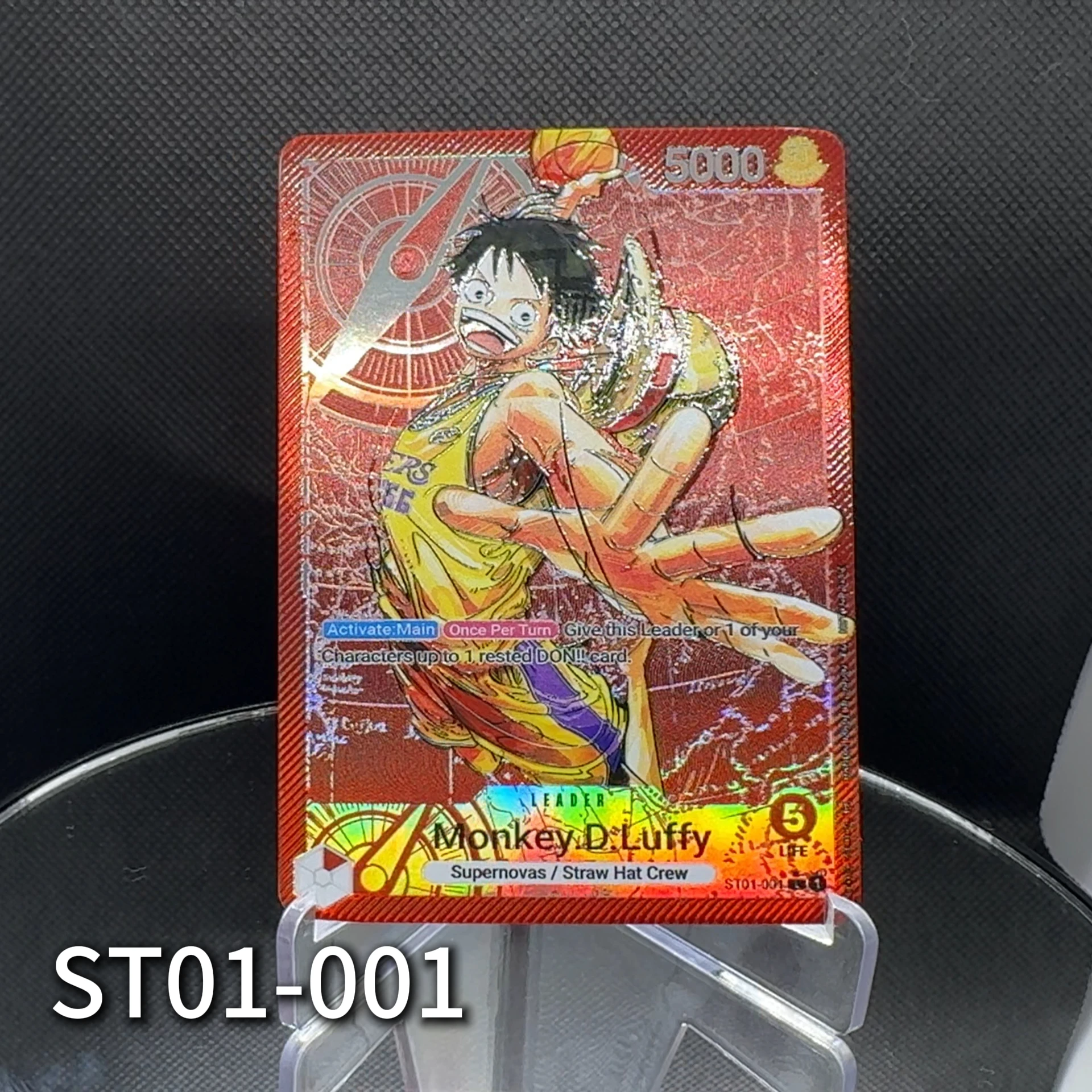 One Piece TCG OPCG Englische Leader-Karten: Luffy, Zoro, Nami, Sanji, Usopp, Chopper, Robin, Jinbe, Strohhut-Crew Leader-Karten – Detail 13