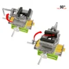 ALLSOME 2 in 1 Cross Slide Vice table Compound Milling Drilling Vise Swivel Base Table Aluminium Alloy Compound Worktable 2