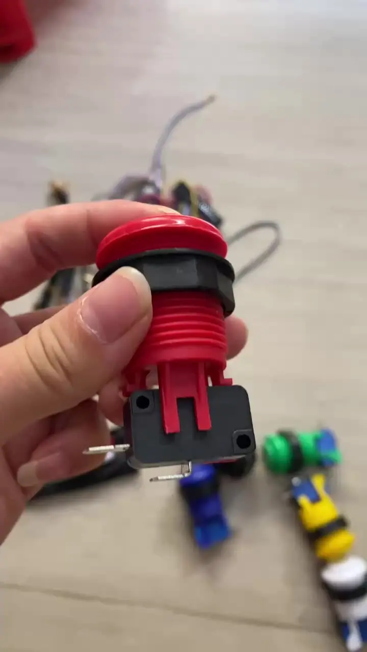 Pulsanti Arcade American Style - 6 Pezzi 30mm, Tipo Happ, Per Cabinati