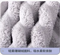 Thickened large bath towel, new coral velvet towel, soft and absorbent quick drying beach towel, sports hotel, beauty salon 4