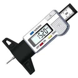 Advanced Digital Tyre Tread Depth Gauge for Safe Tyre Monitoring and Wear Detection (White)