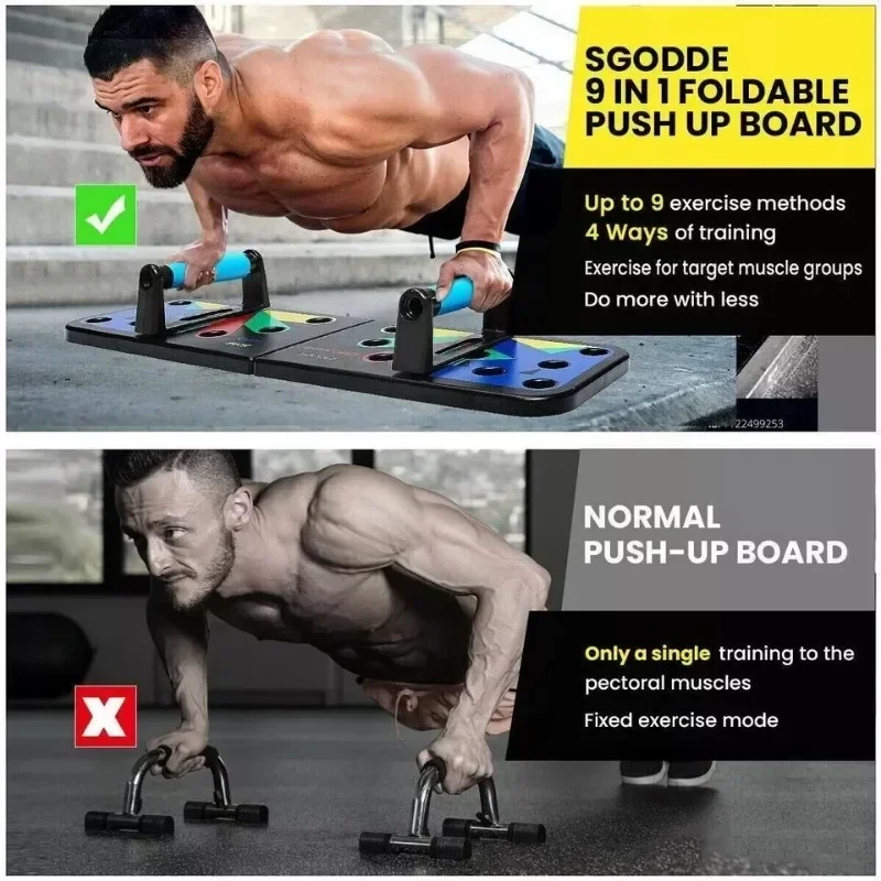 Portable Functional Training Push-up Board Home Gym Equipment Sports Bodybuilding Accessories Body Sculpting Strength Training