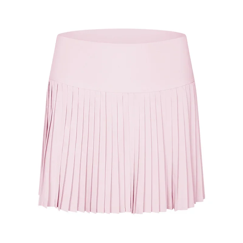 new product is a fast drying elastic fashionable pleated skirt with double-layer anti glare three-point sports pants skirt