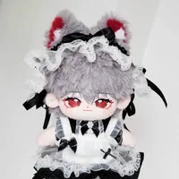 20CM Doll Clothes Maid Dress Suit Pink Cat Cosplay Toy Accessories Changing Dressing Game Playing House Photo Props Toy Gift 1