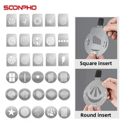SOONPHO Conical Snoots Graphic Cards For OT1 OT1PRO Projection Film  DIY Shape Insert Photography Background Match Godox Lights