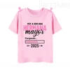 I Will Become A Sister Spanish Printed Kids Shirt Pregnant Announcement T-shirt Girls Short Sleeve Tee Child Summer Clothes Tops 5