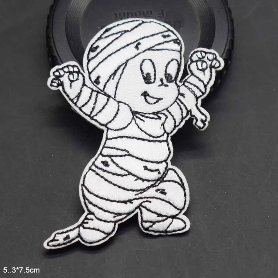 KONTONTY 11 Pezzi Di Toppe Luminose Di Halloween Per Abbigliamento Da Cucire Ricamate Con Forme Creative Da Stirare E Ricamare Per Decorazioni