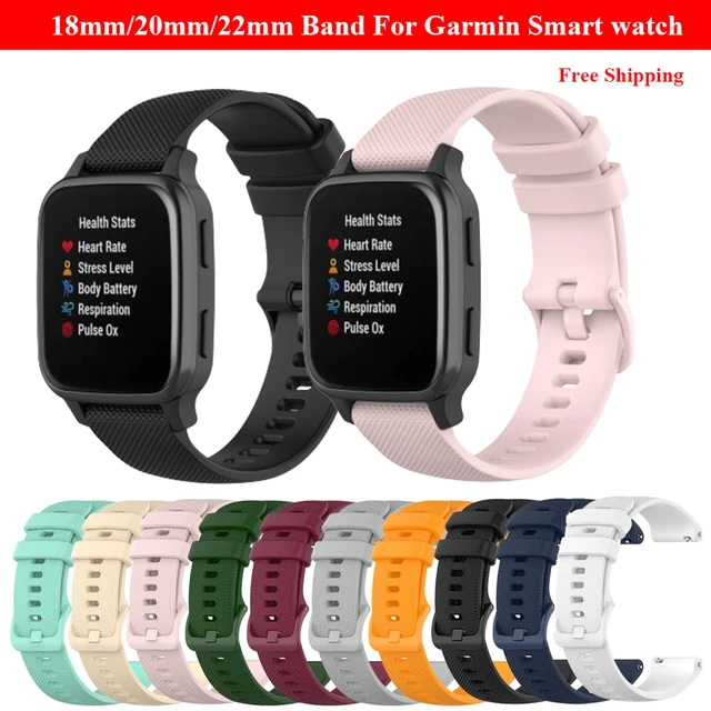 Bracelet de montre Original en Silicone, 20mm, pour Garmin venus SQ2/  VivoMove Trend, à dégagement rapide, pour montres intelligentes Garmin -  AliExpress