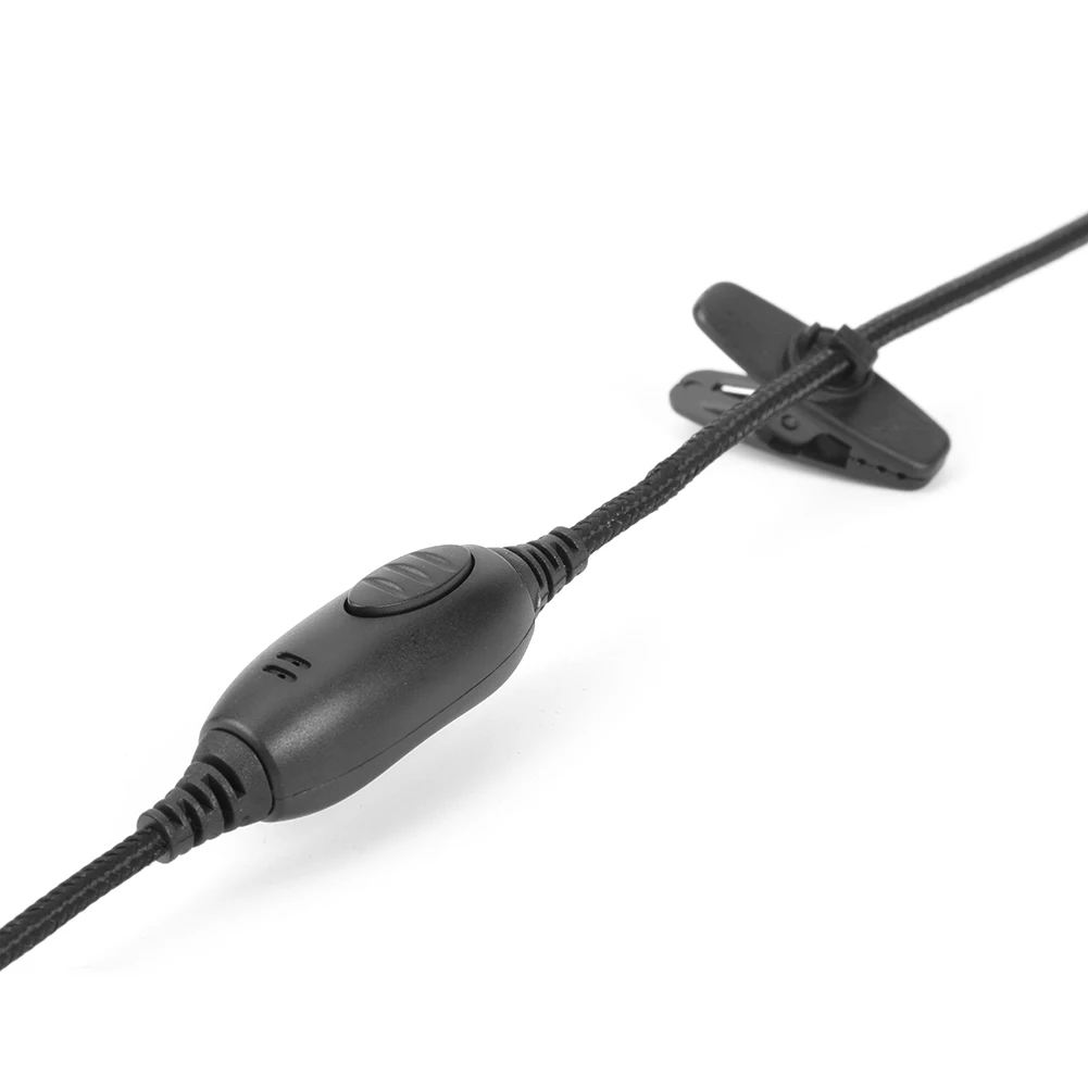 바오펑 무전기용 2핀 이어피스 헤드셋 PTT 인터폰 마이크 이어폰 이어훅