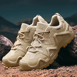 Men's Waterproof Outdoor Tactical Boots - 39 (Khaki)