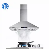 Tieasy 30 inch Wall Mount 700 CFM Touch Button Range Hood USGD1075 1