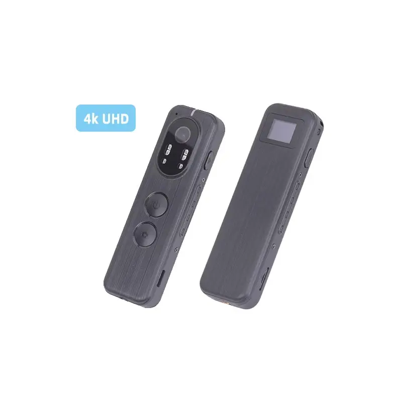 

4K Ultra HD Front-Monitor Portable Body Worn Camera Security System with Electronic Image Stabilization and Type-C Connectivity