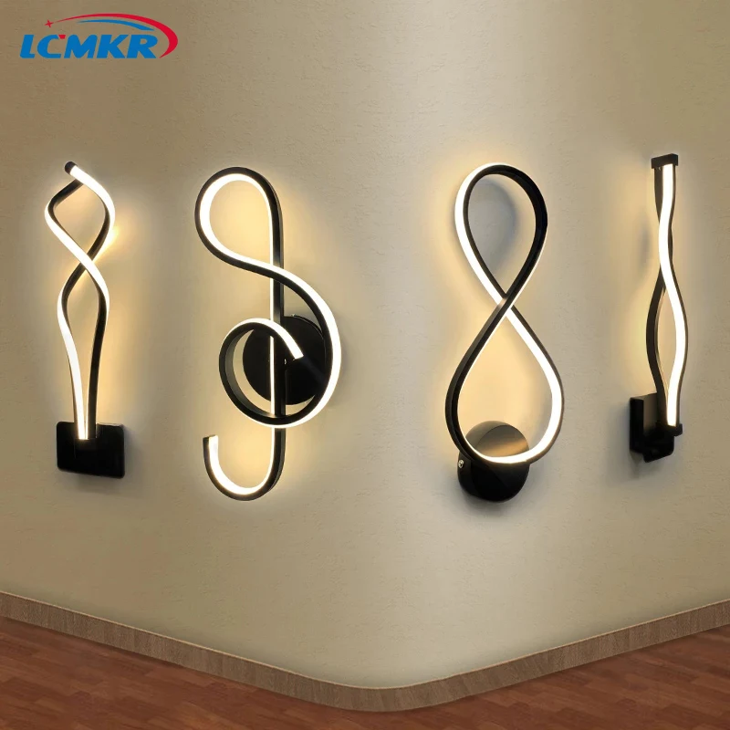 

Acrylic Modern Wall Lamp LED Bedroom bedside lamp Indoor Sconce Wall Light Warm White Cold White For Bedroom Corridor Stairs