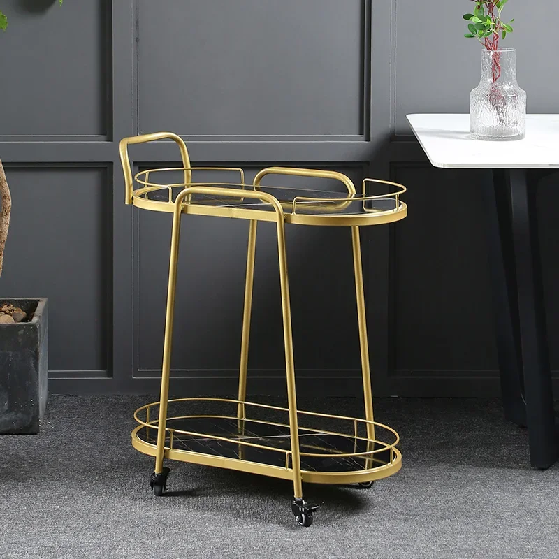 Stainless Steel Trolley Acrylic Cart Aesthetics Dressing Food Serving Golden Cleaning Beauty Salon Carro Ruedas Furniture