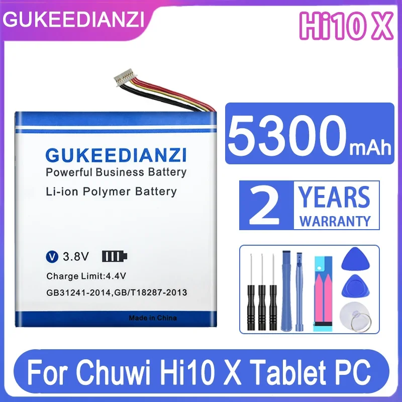 

GUKEEDIANZI Replacement Battery Hi10 X 5300mAh For Chuwi Hi10X Tablet PC Accumulator 7-Wire Plug Laptop Batteries