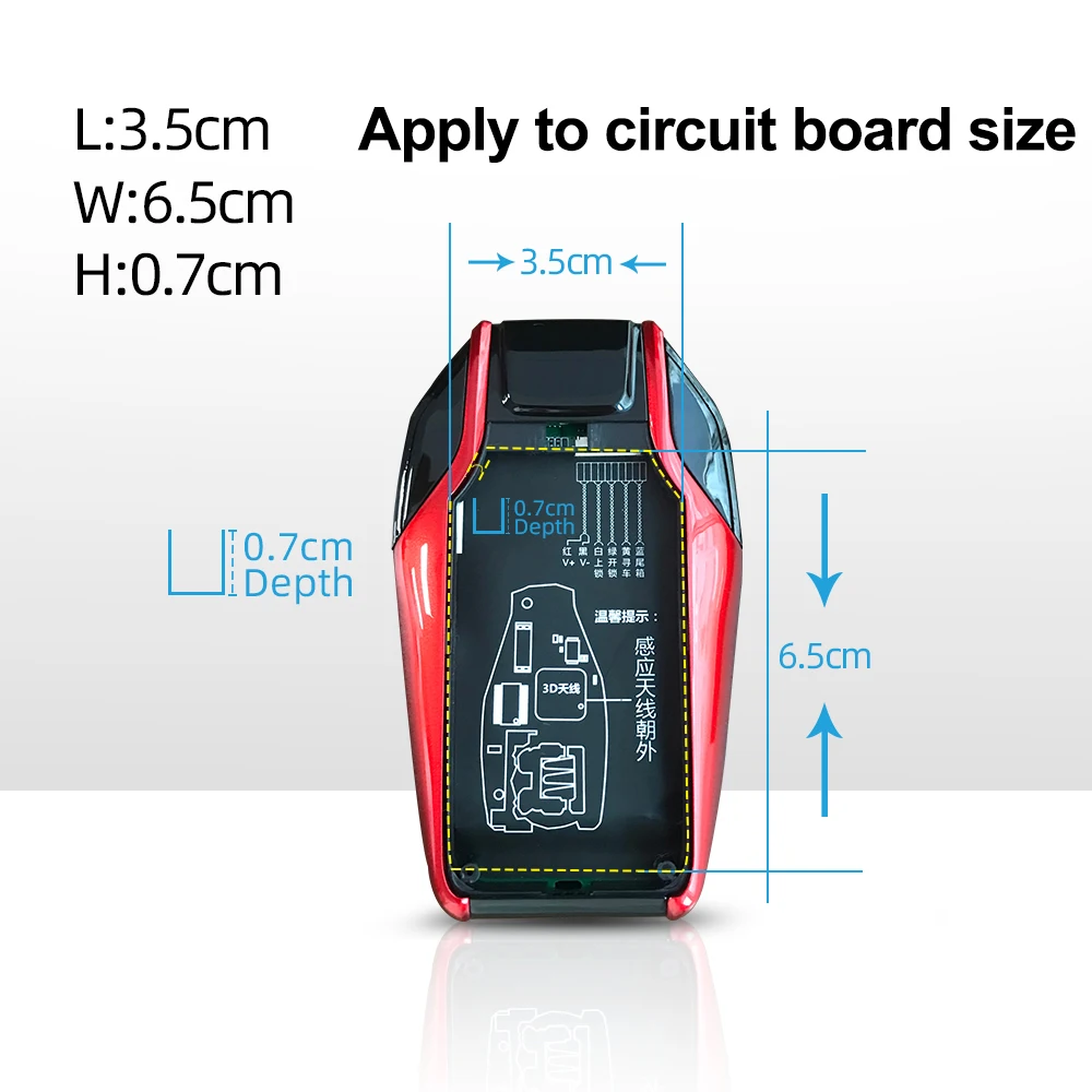 Universal TK800 Multi-language Modified Smart Remote Key LCD Screen Display for BMW Audi Peugeot Toyota Ford
