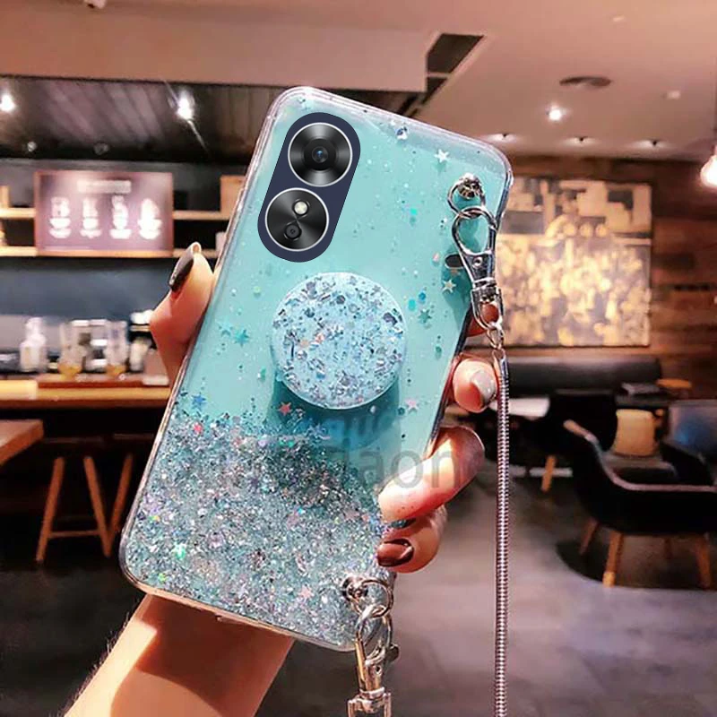 Ready Stock Phone Case for OPPO A78 4g 5G OPPOA78 Luxury Starry Sky  Butterflies Transparent Soft Back Cover