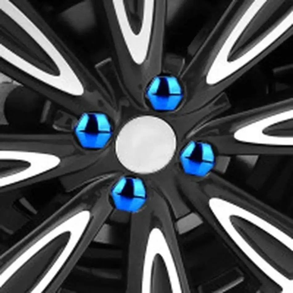 20 Pcs Screw Cover Anti-rust Bolt Rims Exterior Decoration Special Socket Protection Dust Proof 17mm Car Wheel Nut Caps Auto Hub