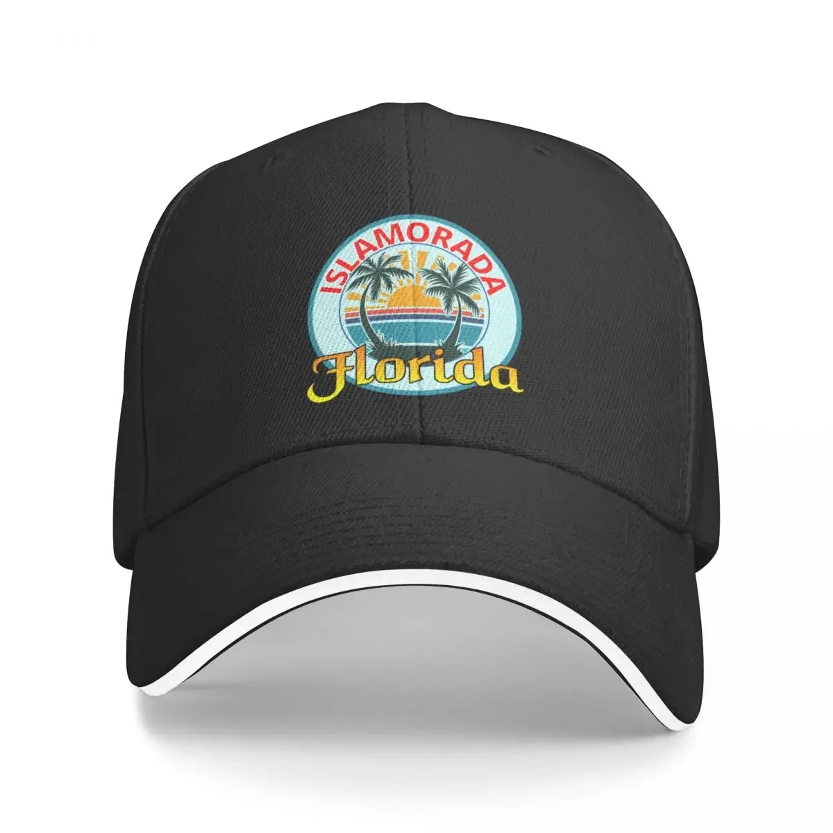 

Islamorada Florida Beach Sticker Baseball Cap cute black Baseball Men Women's