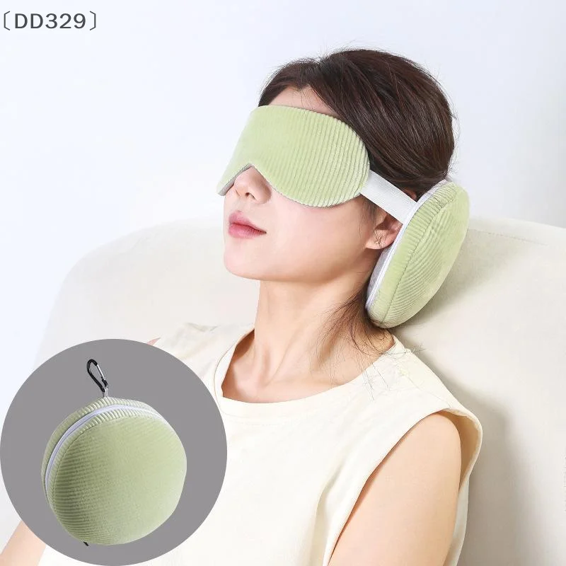 〔DD329〕Eye Mask Soft Eye Mask Pillow Foldable Multifunctional Travel Pillow Light-blocking With Storage Hook Neck Pillows Kids