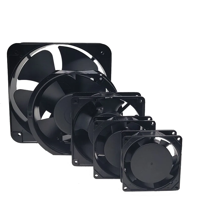 Ventilador de Refrigeração Industrial 110v 220v 380v Duplo Rolamento de Esferas Elétrica Gabinete Soldador Universal Ventilador Axial Novo 11 12cm 15cm - Imagem 3