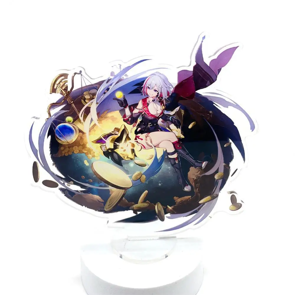 Anime Figure Game Honkai Star Rail Cosplay Cartoon Acrilico Stand Himeko Asta Welt Marzo 7Th Heta Trailblazer Statue Regalo Di Natale