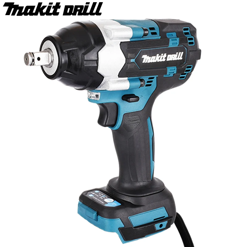 Бесщеточный беспроводной ударный гайковерт True 600N.m 18 в 1/2, совместим с BL1830, BL1840 BL1850 BL1860 Литиевая батарея для ремонта автомобилей и грузовиков Бесщеточный беспроводной ударный гайковерт True 600N.m 18 в 1/2, совместим с BL1830, BL1840 BL1850 BL1860 Литиевая батарея для ремонта автомобилей и грузовиков