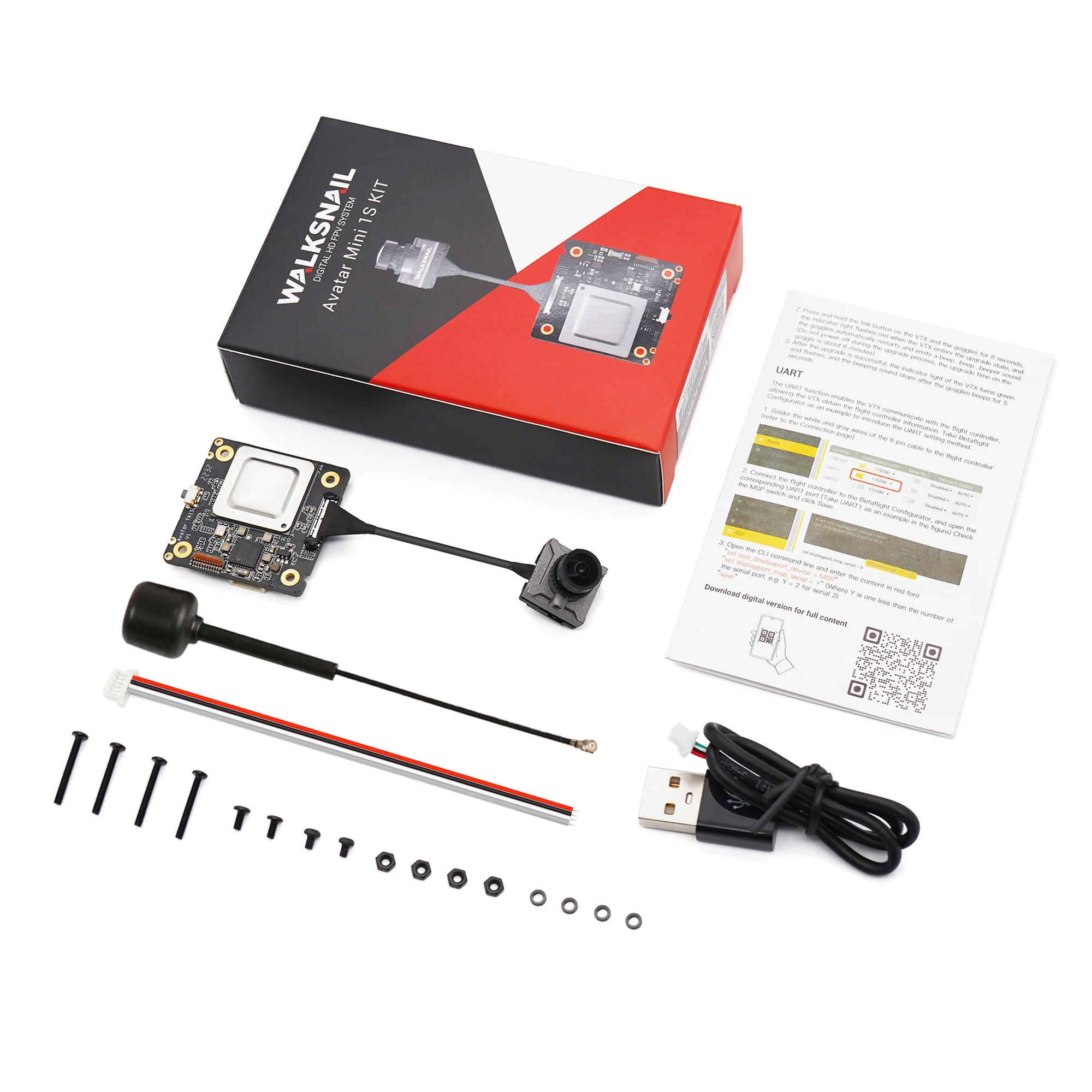 Caddx Walksnail Avatar HD Mini 1s Kit 1080P 60fps nanoCamera V3 VTX 8G Avatar Mini 1s Lite Kit Low Latency for FPV Racing Drone thumbnail 6