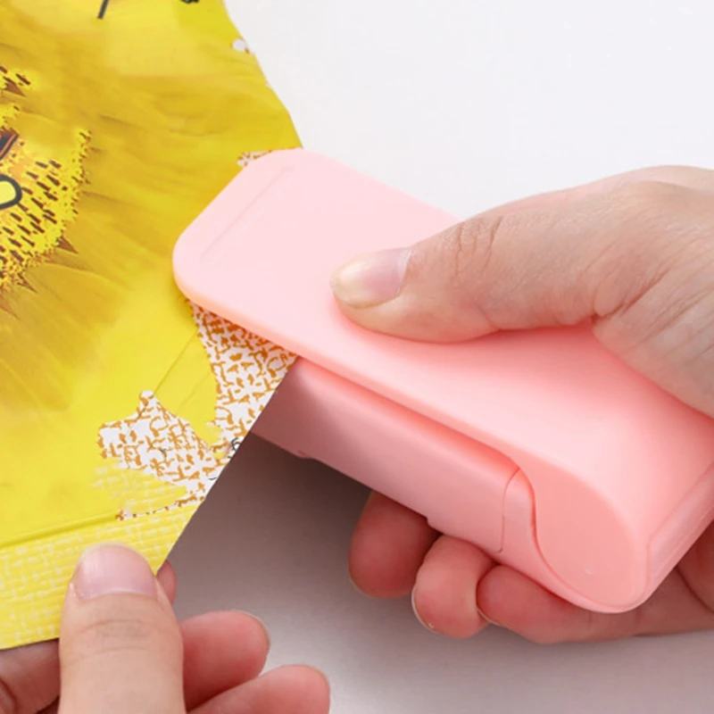 Sealer Plastic Package Storage Bag Mini Sealing Machine Handy Sticker and Seals for Food Snack Kitchen Accessories