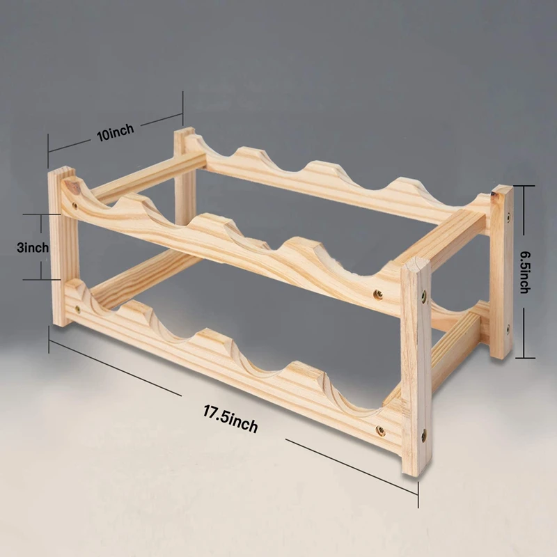 HGSW-Bamboo Wine Rack,Wine Racks Free Standing Floor,Wine Racks ,Wine Countertop For Home Kitchen,Bar