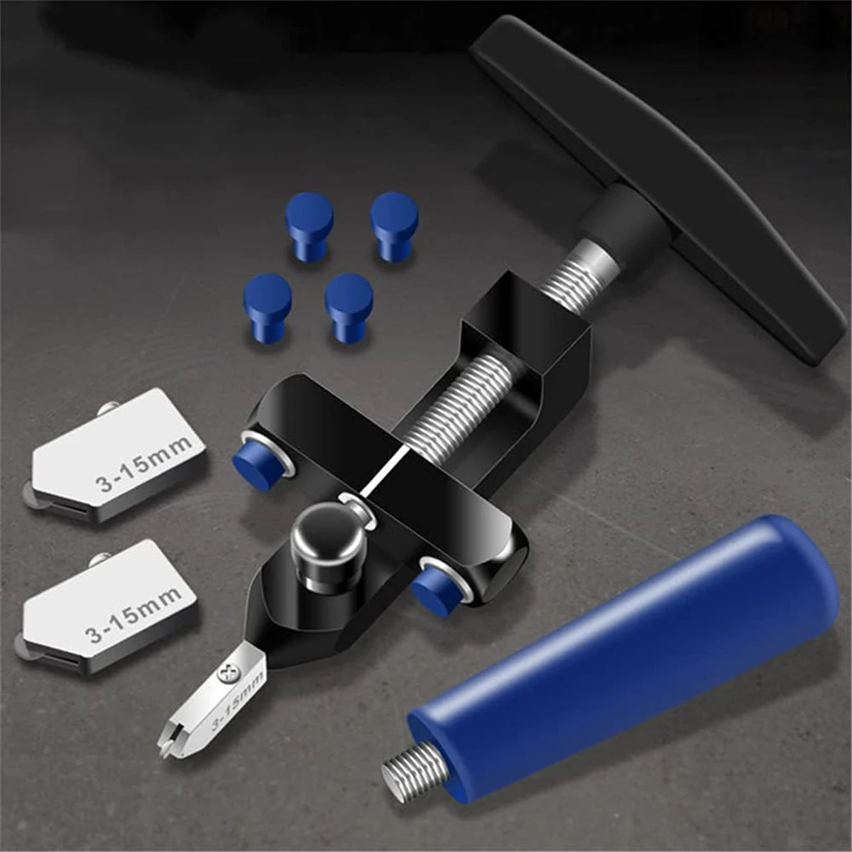 Glass Tile Cutter, New Design 2 in 1 Glass Cutting Tool Glass Tile Cutter for Glass, Mirror, Ceramic Tile, Glazed Tiles 2