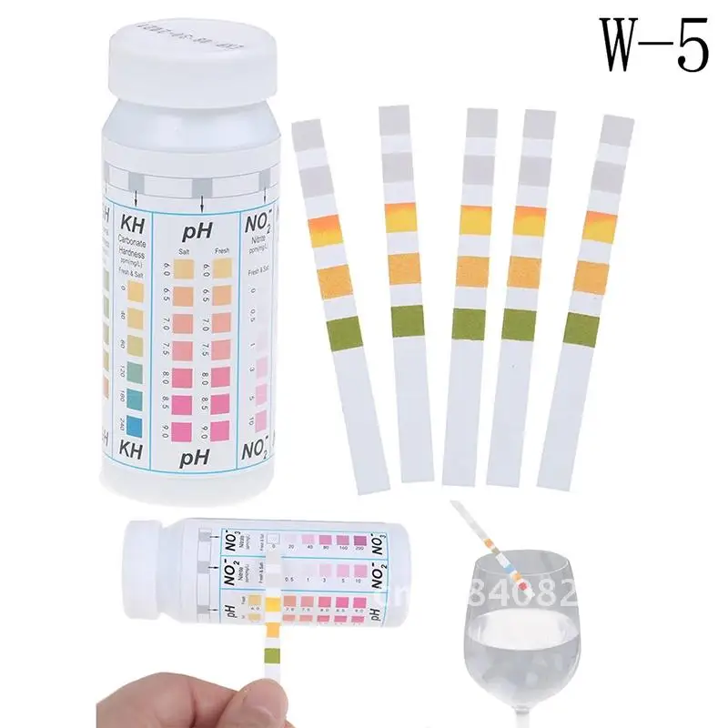 

Nitrate Nitrite PH Hardness 50 Strips 5 in 1 Swimming Pool Spa Water Test Strips