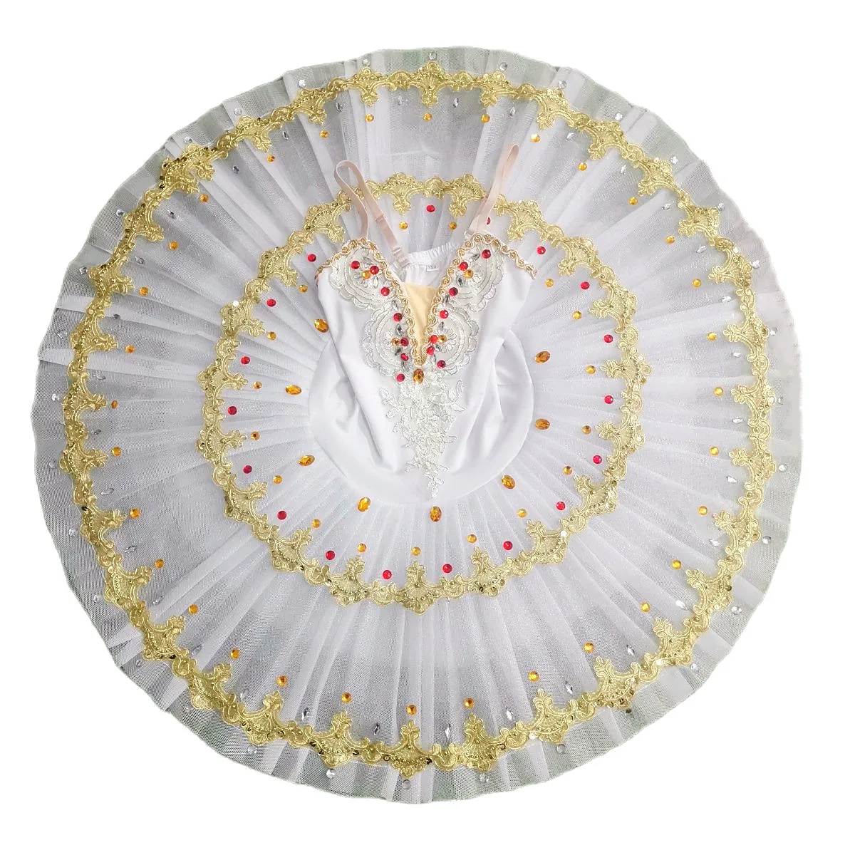 

New Children's Ballet Skirt White Swan Lake Dance Performance Costumes