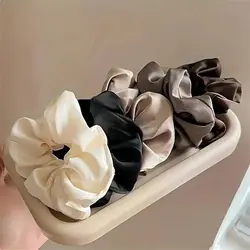 Luxurious Jumbo Silk Satin Hair Scrunchies (5pcs random)