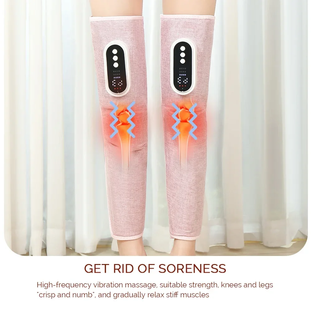 foreverlily Electric Leg Calf Massager 3 Mode Air Pressure Airbag Vibration 360° Leg Massage Promote Blood Circulation