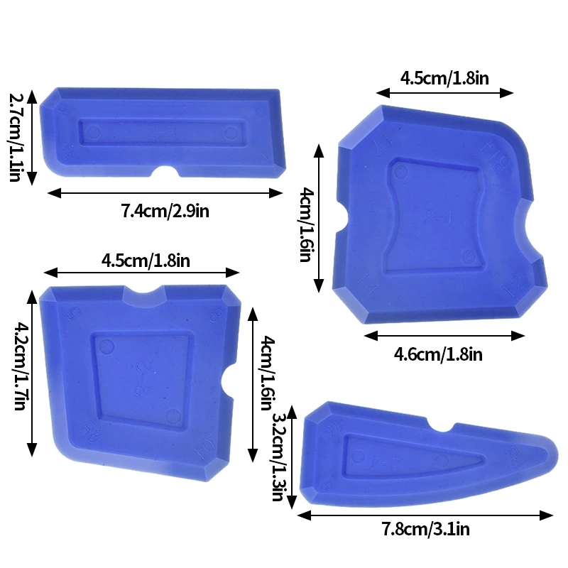 5 in 1 Scraper Car Gap Cleanning Remover Tool Set Car Multipurpose Cleanning Accessories Caulking Finisher Sealant Remover Tool scraper tool kit