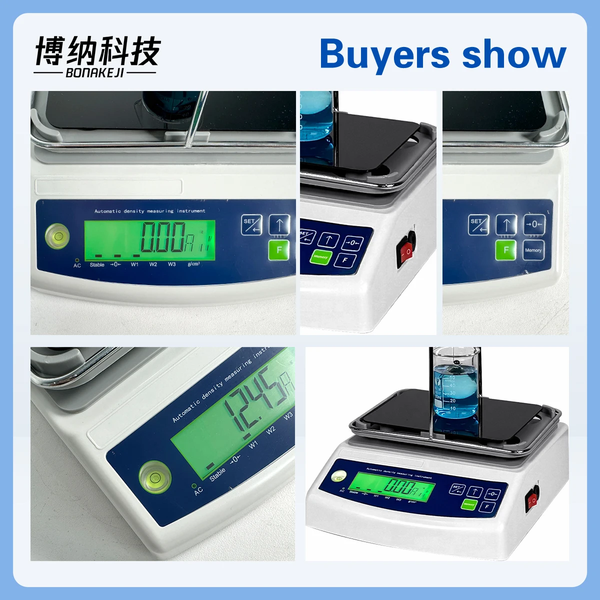 Density balance measuring instrument High-precision solid gold small particles liquid specific gravity electron density meter