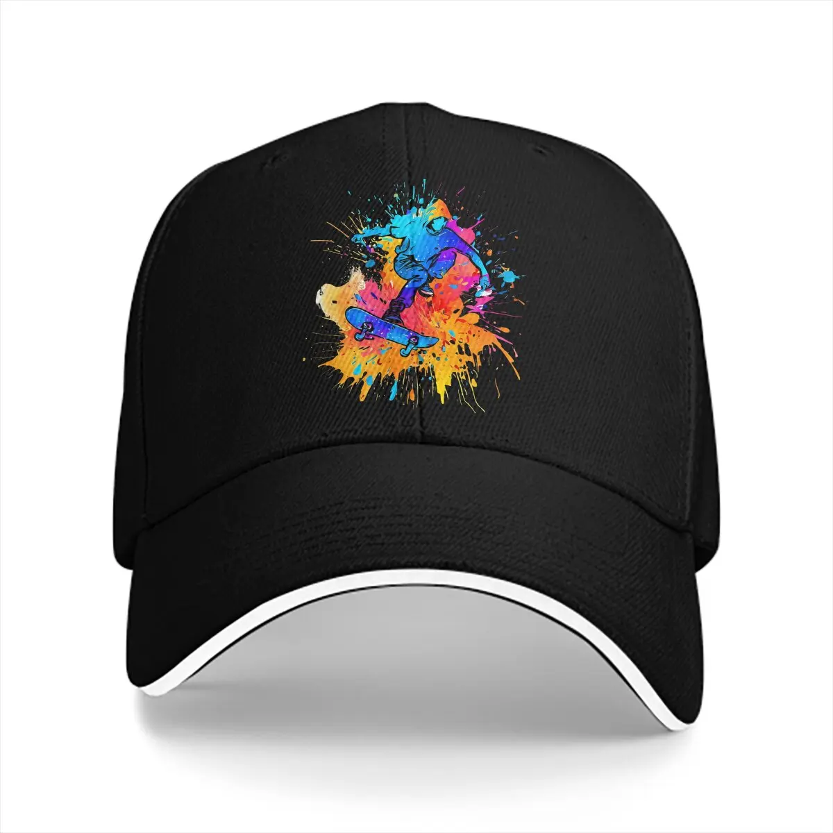 

Washed Men's Baseball Cap Graffiti Trucker Snapback Caps Dad Hat Skateboard