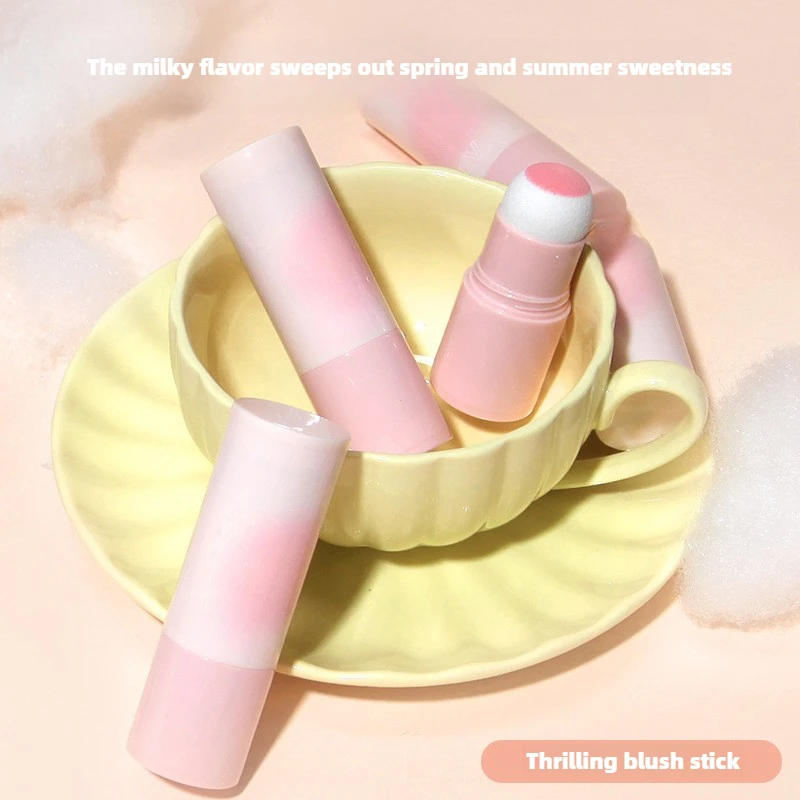 Soft Fog Blush Stick Korean Style Brightening Dual-Use for Lips and Cheeks blush stick facial blusher