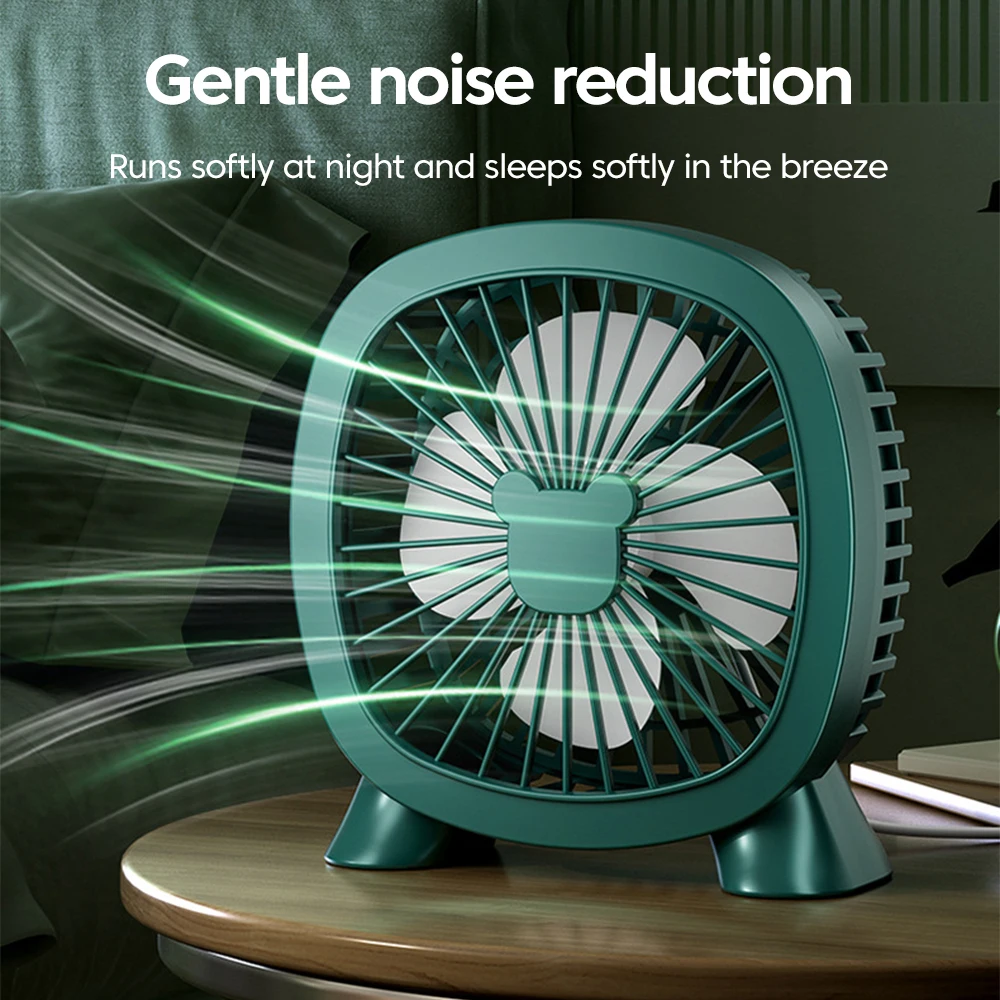 Portable USB-Powered Mini Desk Fan for Home, Office, and Travel