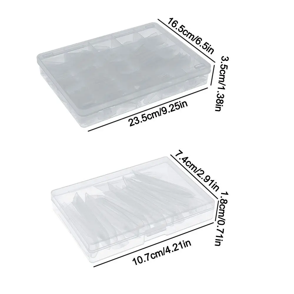 Colorful Sandwich Nail Forms Ultra-Thin with Auxiliary Line Dual Form Nails Reusable Clear Extension Extension Nail Mold