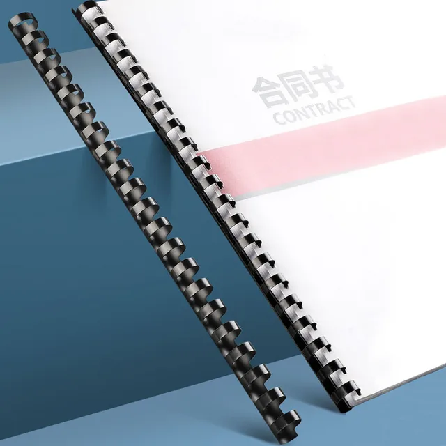 PVC 바인딩 에이프런, A4 파일 빗 바인딩 기계, 21 링, 바인딩 20-120 장, 색상: 블랙, 무료 배송